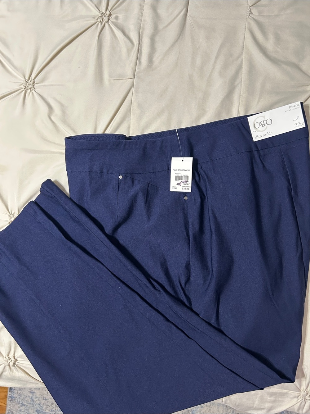 Cato Slim Ankle 22 W Women’s Pants - Navy Blue- Brand New!